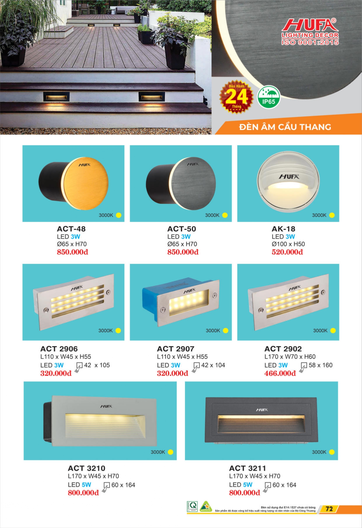 Bảng giá đèn LED HUFA 2026